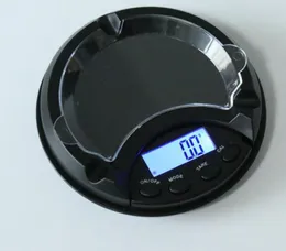 Partihandel AshTray Weight Scale Digital Electronics Balance Hushållsmycken Scales Kitchen LCD Display 500g/0,1 g 200 g/0,01 g