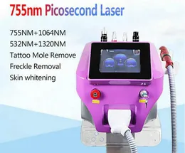 새로운 버전 피코 레이저 피코 초 컴퓨터 휴대용 Q 스위치 ND YAG 레이저 문신 제거 Pigmenation Spot Romover Beauty Equipment
