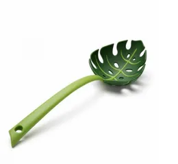 leaf shape scoop Cooking Utensils Creative kitchen tropical style green tool spoon Tools