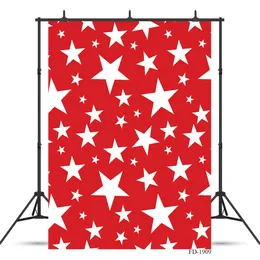 Yıldız Fotoğrafçılığı Backdrop Kırmızı Duvar Kağıdı Ahşap Kat Fotoğraf Arka Plan Parti Çocuk Vinil Bez Arka Planlar Için Fotoğraf Çekimi