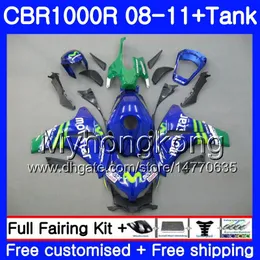 Bodys + Tank för Honda CBR 1000RR CBR 1000 RR MOVISTAR Blue Hot 2008 2009 2010 2011 277HM.43 CBR1000 RR 08 10 11 CBR1000RR 08 09 10 11 FAIRING