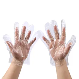 Guanti monouso in plastica Prep alimentare monouso Glof PE PolyGloves per cucinare Pulizia Manipolazione degli alimenti Strumenti per la pulizia della casa Proteggi le mani