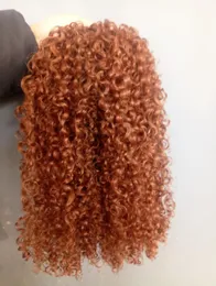 Lång kinesisk stark jungfru remy lockigt hår inslag mänskliga topp populära hårförlängningar blond brun 30# färg 100g ett bunt