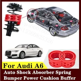 Audi A6 2PCS高品質前面またはリアカーショックアブソーバースプリングバンパー電源オートバッファカークッションウレタン