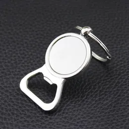 10 st / lot ölflaskaöppnare Keychain DIY för 25mm glas cabochon nyckelringar legering gravida kök verktyg män gåvor smycken