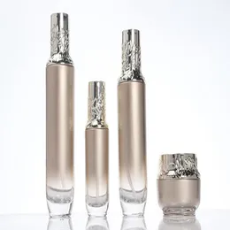 新しい化粧品包装ガラスエマルジョン空の瓶ハイエンドエッセンスボトル50 Gクリームボトル