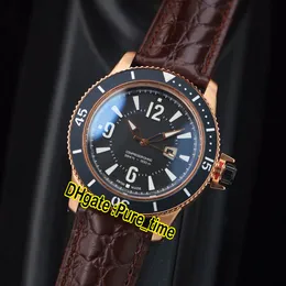 New Master Compressor Q2018470 Swiss 585 Quartz Mens Watch Rose Gold Case Black Dial Sapphire Brown Leather Strap Klockor Pure_Time 4 Style