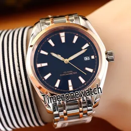 New Drive 300M 2303.30.00 Two Tone Rose Gold Black Dial Automatic Mens Watch Stainless Steel Watches Cheap 5 Colors Timezonewatch E26a1