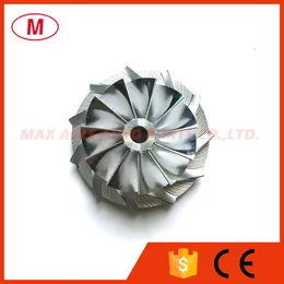 GT14 737683-0003 Upgrade 35.00/48.00mm 11+0 blades Turbo Billet compressor wheel/Aluminum 2618/Milling wheel for Citroen turbocharger CHRA