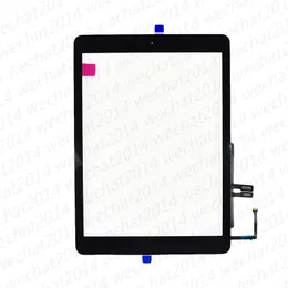50st Pekskärm Glaspanel med digitizer Hemknappar för iPad 6 6th 2018 A1893 A1954 Gratis DHL