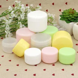 10g 20g 50g 100g 250g Cream Jar Kosmetisk provflaska Tom provförpackning Plastflaska behållare mini box