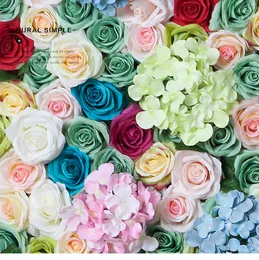 Hög kvalitet! 100pcs 10cm Konstgjorda blommor Rose Silk Blommor Konstgjorda blomma Heads Heminredning Bröllop Favoriter DIY Dekoration