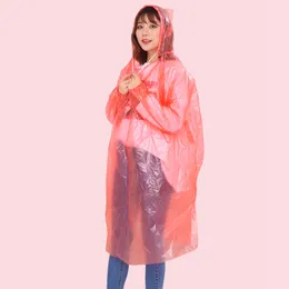 Art und Weise heiße Wegwerf-PE-Regenmäntel Poncho-Regenbekleidung-Reise-Regen-Mantel-Regen-Abnutzungsgeschenke Mischfarben kostenloser Versand
