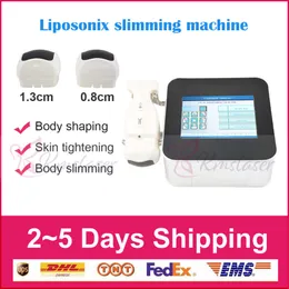 Strong power Portable liposonix 2 cartridges 8mm 13mm body slimming fat removal fat dissolve machine