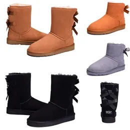 Deal price 2019 winter woman Australia Classic snow boots cheap winter fashion Ankle Boots bailey bow designer shoes size 5-10 free shipping