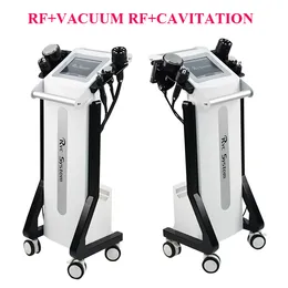 Vacuum RF pele 40Khz cavitação funcional corpo rejuvenescimento emagrecimento máquina multi Vertical perda de peso com 5 alças