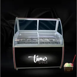 12 Barrel / 14 Box Hart Ice Cream Vitrine Eis dispaly Schrank kommerzielle Vitrine Gefrierschrank