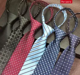 Dragkedja slips män lätt dra slips lat man enkelt dra 8cm