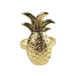 Pineapple Napkin Ring Napkin Holder for Weddings Christmas Decoration Serviette Rings