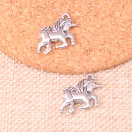 56pcs charms Horse Unicorn 19*16mm Making Making Pendant Fit ، Vintage Tibetan Silver ، Diy Jewely Mademender