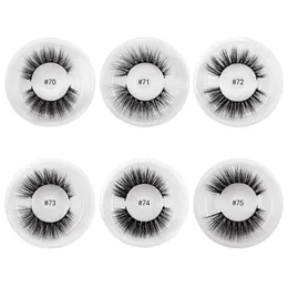 Mink rzęsy Hurtownie 3D Mink Lashes Niestandardowe opakowania Fałszywe rzęsy Naturalne Long Fake Lashes Fluffy False Eyelash Extension Faux Cils