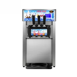 Distributore automatico di gelati soft di nuovo stile 1200W da tavolo mini tre gusti Gelatiera 110V / 220V