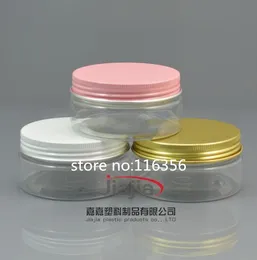 Free shipping: 80g PET Can with gold/white/pink aluminum Lid,Plastic Canning Jar Plastic Can 80ml container