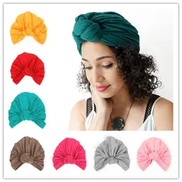 Chapéu feminino Headband Outono e Inverno Novo Estilo Boho Nó Cap Europa América Senhoras Baotou Headgear Headgear Headbands 2pcs