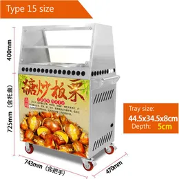 new gas electric two kinds of heating methods chestnut roasting machine stainless steel nut peanut roaster for sale