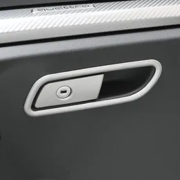 Copilot rękawiczka Dekoracja ramy Dekoracja Stylizacja samochodów do Audi Q5 Fy 2018 2019 LHD Wewnętrzne akcesoria ze stali nierdzewnej 247X