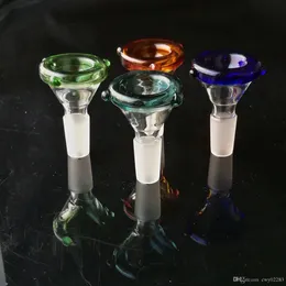 Testa a bolla con anello colorato ﾠ, accessori per bong in vetro all'ingrosso, fumo di pipa ad acqua in vetro, spedizione gratuita