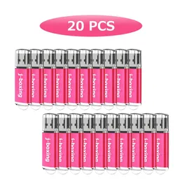 Partia 20pcs 64 MB USB 2.0 Napęd Flash Prostokąt Flash Drive Pen Flash Drive Silna prędkość pamięci pamięci do PC Laptop Tablet MacBook Multicolors