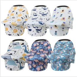 Baby Nursing Cover Infant Stroller Car Seat Cover Shopping Cart Cover High Chair Canopy Breast Feeding Covers Breastfeeding Shawl Wrap B7325