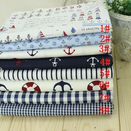 New fabric, marine style, DIY handmade, can make curtains, tablecloths, pillows, bedding, etc.