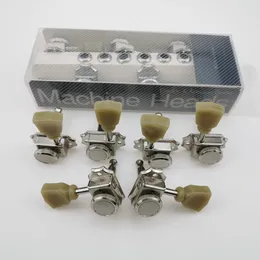 1 Set 3R + 3L Nickel Locking String Vintage Deluxe Chitarra elettrica Meccaniche Sintonizzatori Chitarra Tuning Pegs