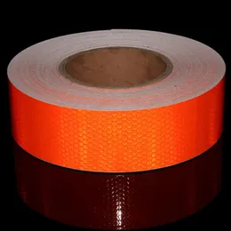 Freeshipping 45mx5cm Orange Reflekterande VARNING Tape Adhesive Car Truck Conspicity Tape Biltillbehör