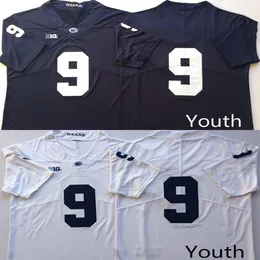 الشباب #9 تتبع McSorley College Penn State Jerseys White Blue Kids Boys Size American Football Wear Ed Jersey Mix Order