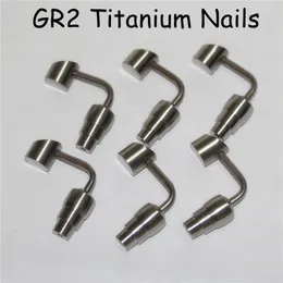 Bong 90 Bucket Titanium Nail 10mm 14mm 18mm ذكر أنثى Gr2 Titanium Nail Dabber لصالح منصات الزيت Glass Bong التدخين الأنابيب 281o