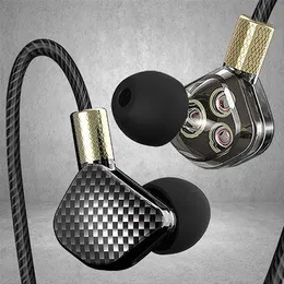 Fone de ouvido intra-auricular hifi p8 com microfone 6 unidades de driver dinâmico fones de ouvido estéreo subwoofer monitor earbuds5285371
