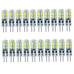 1W 20pcs G4 LED Lamp DC 12V Bulb SMD 3014 White Light 360 Degree Angle Spotlight