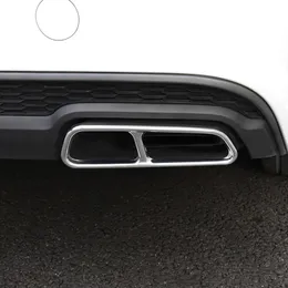 Tubi di scarico auto Cornice decorativa per Audi A6 C7 2016-2018 Tubo di coda in acciaio inossidabile Modificato Copertura Trim226g