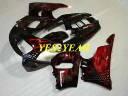 Custom Motorcycle Fairing Body Kit för Honda CBR900RR 893 96 97 CBR 900RR CBR900 RR 1996 1997 Red Flames Fairings Bodywork + Gifts HX39