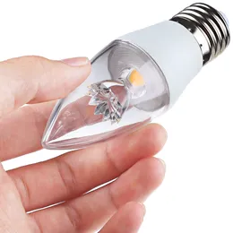 Lightme 4PCS 5W 110-240V 420LM C37 E27 LED-lampor