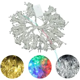 Kurtyna Światła 3MX3M 300EDS LED Curtain String Fairy Light 300 Żarówka Boże Narodzenie Boże Narodzenie Wedding Home Garden Party Decoration