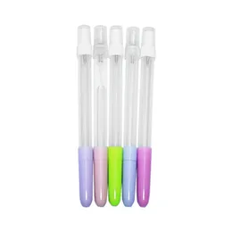 7ml Portable Refillerbar Plast Makeup Rensa Tom Spruta Flaska Parfym Kosmetiska Atomizers Spray 0,3mm Stylo Gel Pen med Sprayflaska