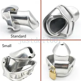 Chastity Devices Male Stainless Steel Chastity Lock Small / Standard Cage Equipment Binding Slave A78