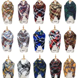 Plaid Scarf Fashion Warm Winter Square Shawls Retrotravel Lattice Stickning Warp Scarves Sommar Neckerchief Shawl Bandana 140 * 140cm tlzyq1333