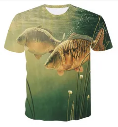 летний стиль 3D печати Рыбы Мужчины с коротким рукавом футболка мода повседневная одежда хип-хоп Camisetas мужские топы уличная футболка Homme R0124
