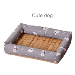Summer Pet Three-in-One Ice Silk Mat Chinese Style har en m￤ngd Summer Dog Summer Cat Kennel