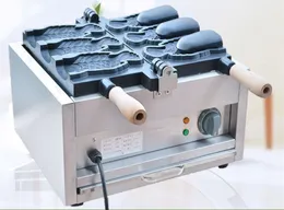 コマーシャルノンスティック3個開口口アイスクリーム太陽の機械コーンメーカー韓国フィッシュ形ワッフルベイカー